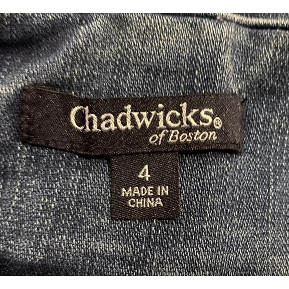 Chadwicks of Boston Denim Skirt Skort Medium Wash Women’s Size 4 (183) - Picture 3 of 4